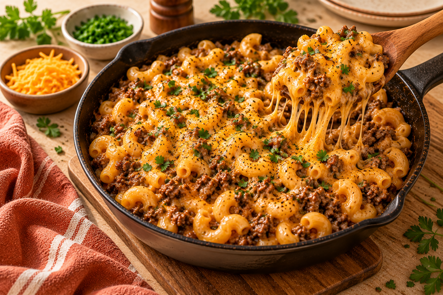 Cheeseburger Pasta