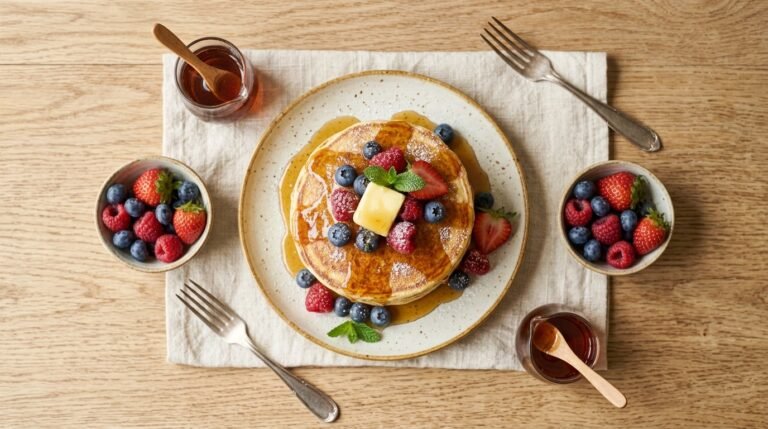 Fluffy 3-Ingredient Pancakes