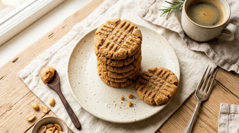 3-Ingredient Peanut Butter Cookies