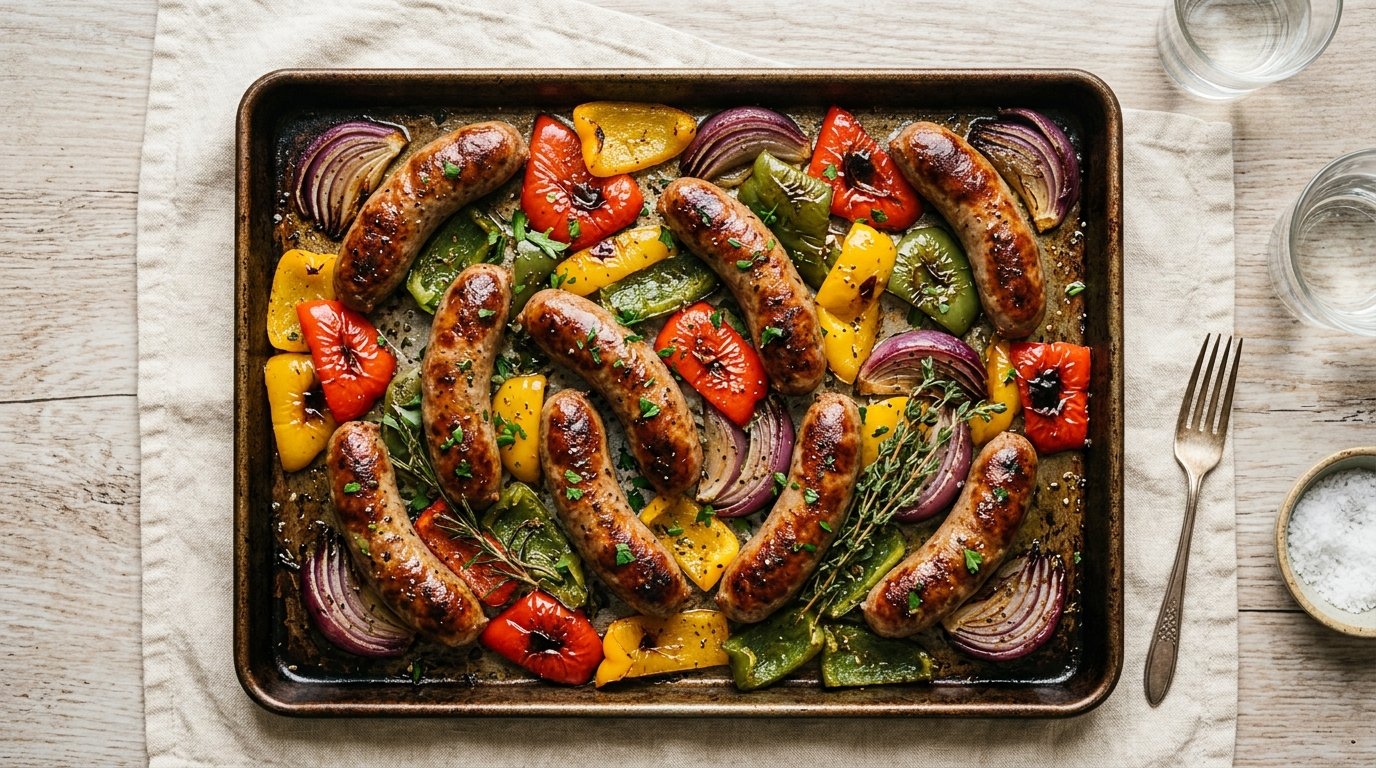 One-Pan Sausage and Peppers